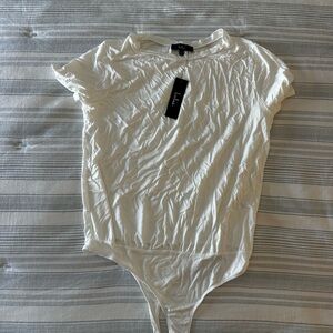 Lulus White Bodysuit Tee